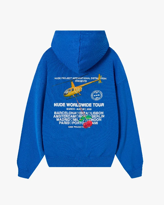 NUDE TOUR HOODIE BLUE