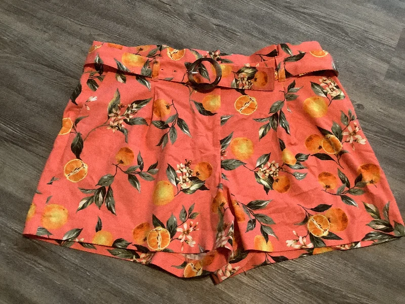 Orange Shorts Loft, Size 16