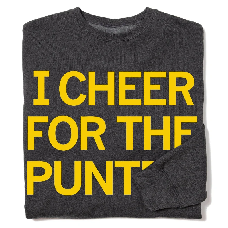 I Cheer For The Punter Crew Sweatshirt