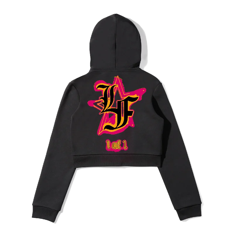 Women's Cropped Zip Hoodie