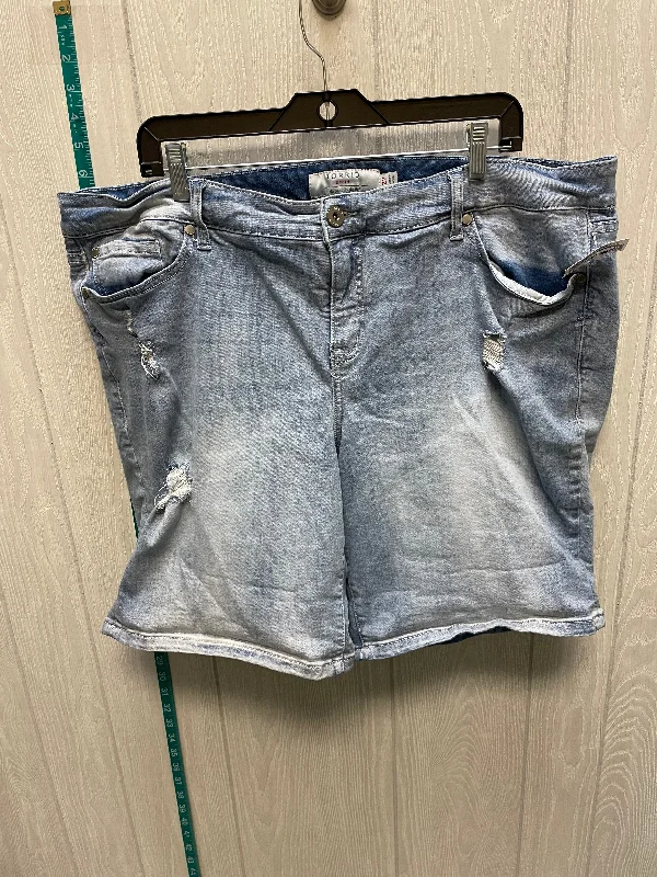 Blue Denim Shorts Torrid, Size 22