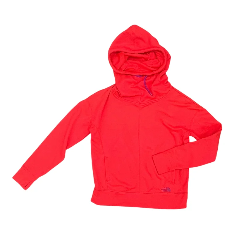 Athletic Sweatshirt Hoodie By The North Face In Pink, Size:L