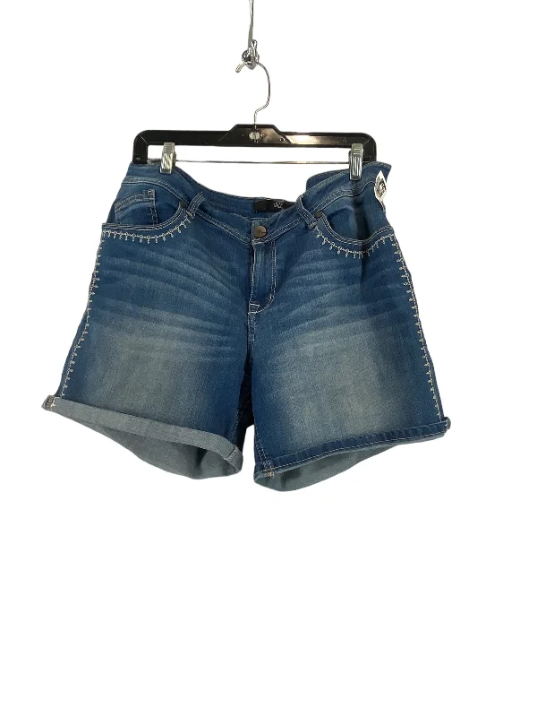 Blue Denim Shorts 1822 Denim, Size 16