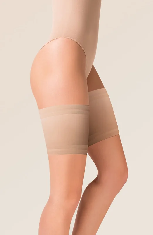 Gabriella Satin Thigh Band  Beige