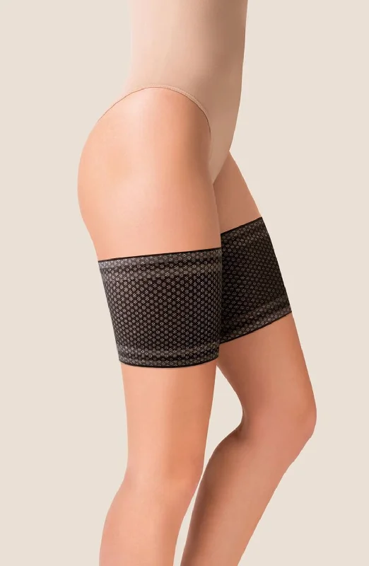 Gabriella Mesh Thigh Band  Black