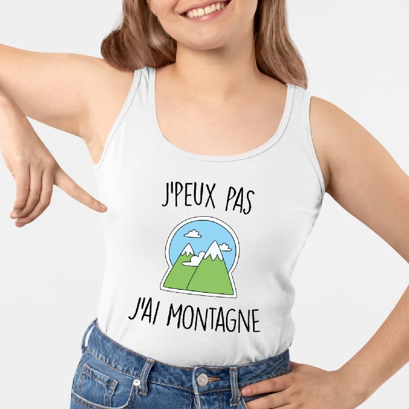 Débardeur Femme J'peux pas j'ai montagne