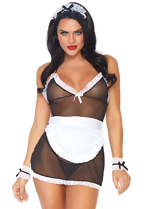 Leg Avenue  4Pc.Seductive French Maid Costume  87036