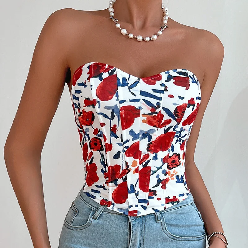 Delicate Florals Corset Top