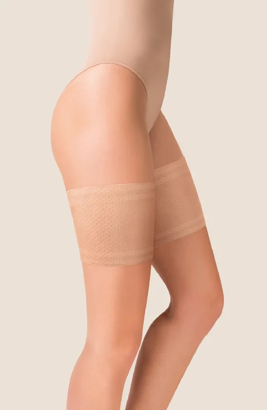 Gabriella Mesh Thigh Band  Beige