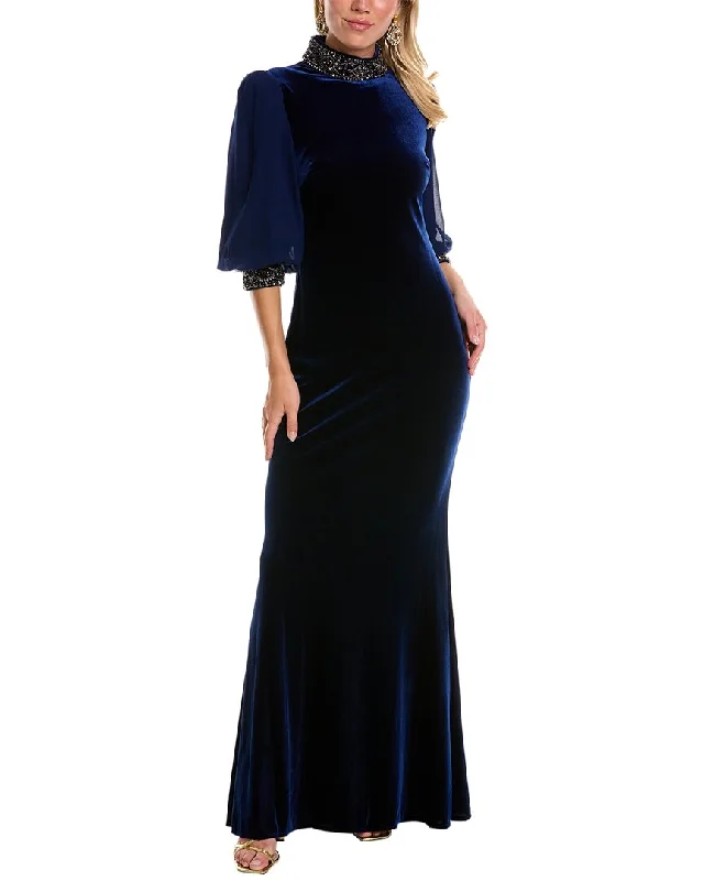 Badgley Mischka Velvet Gown