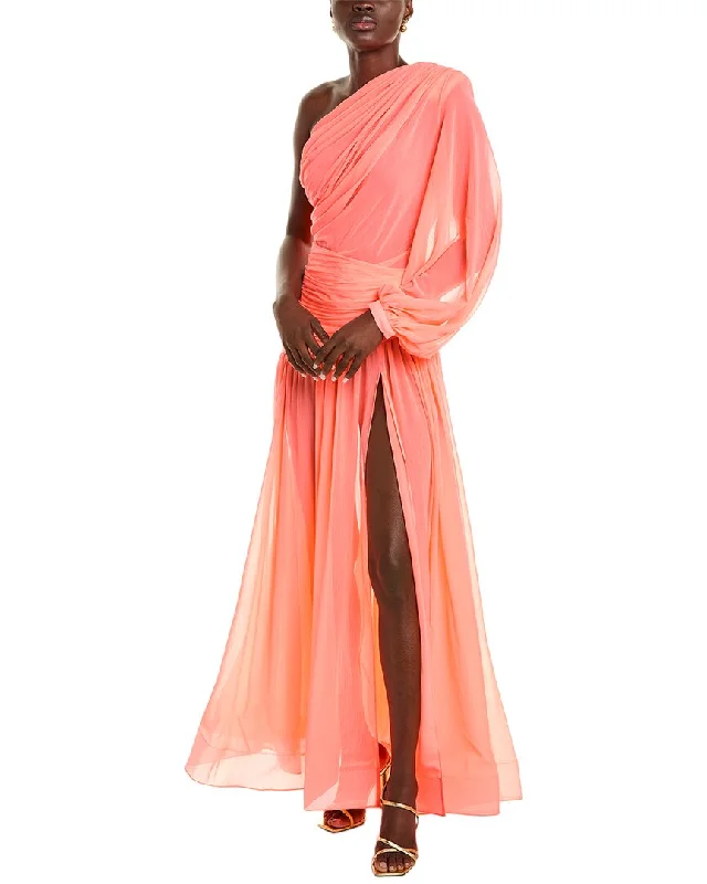 Bronx and Banco Japera Silk-Blend Gown