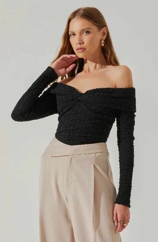 Kendy Off Shoulder Long Sleeve Top