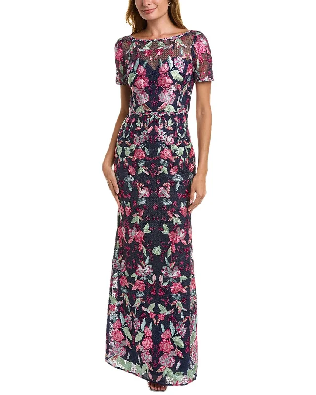 Marchesa Notte Embroidered Gown