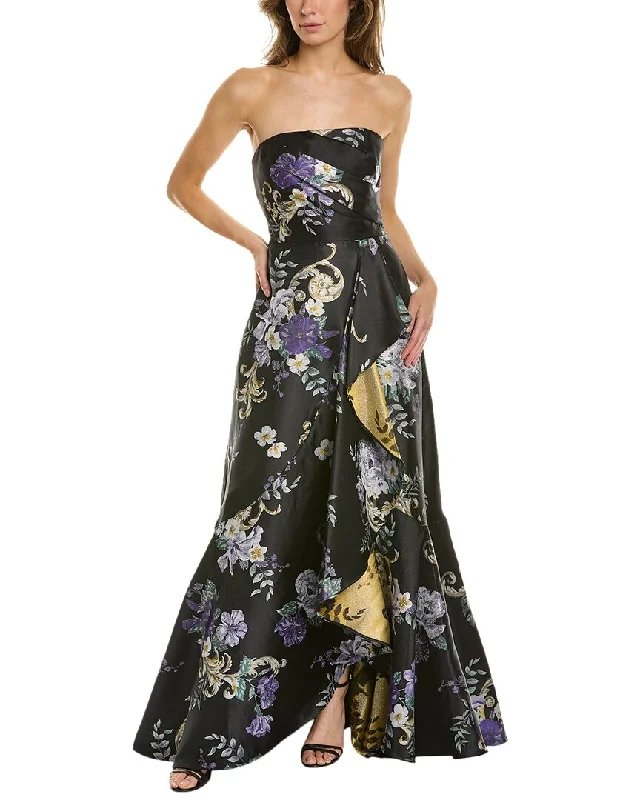 Marchesa Notte Jacquard Gown