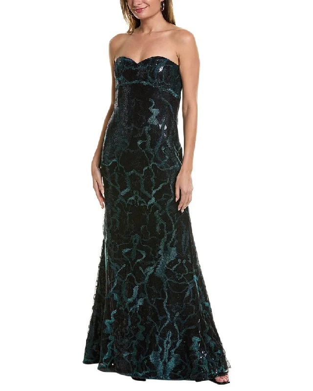 Rene Ruiz Embroidered Gown