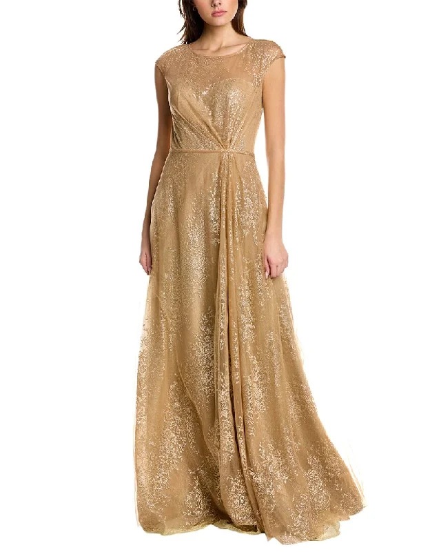 Rene Ruiz Glitter A-Line Gown