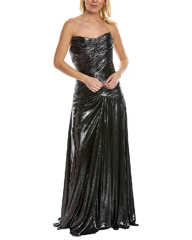 Rene Ruiz Ruched Gown