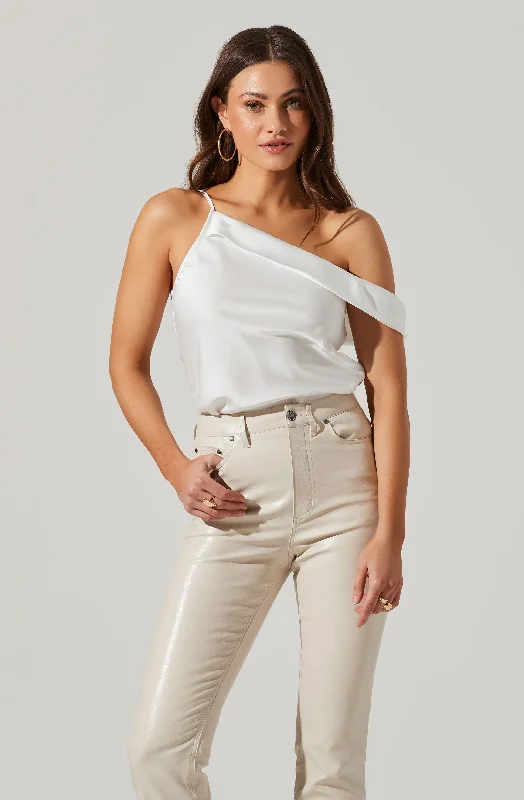 Shion Satin Off Shoulder Top