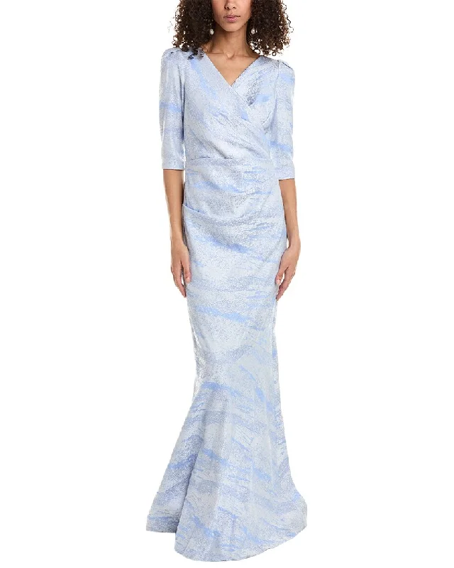 Teri Jon by Rickie Freeman Jacquard Gown