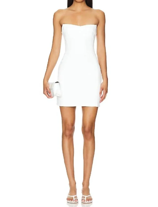 Ivy Mini Dress In Ivory