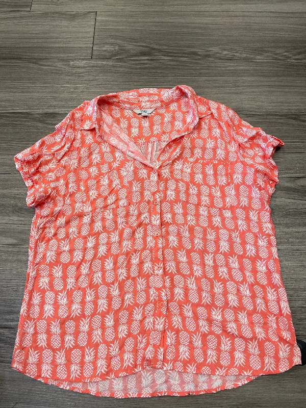 Top Short Sleeve By Croft And Barrow  Size: Xl