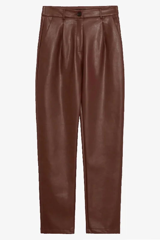 Cataro Cigarette Pant In Dark Chocolate