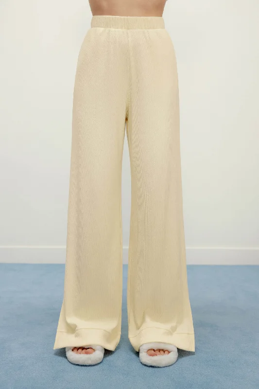 Ribbed Wide Leg Pants