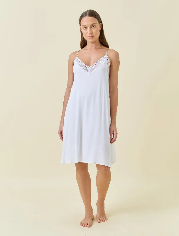 Talia Lace Front Midi Nightie