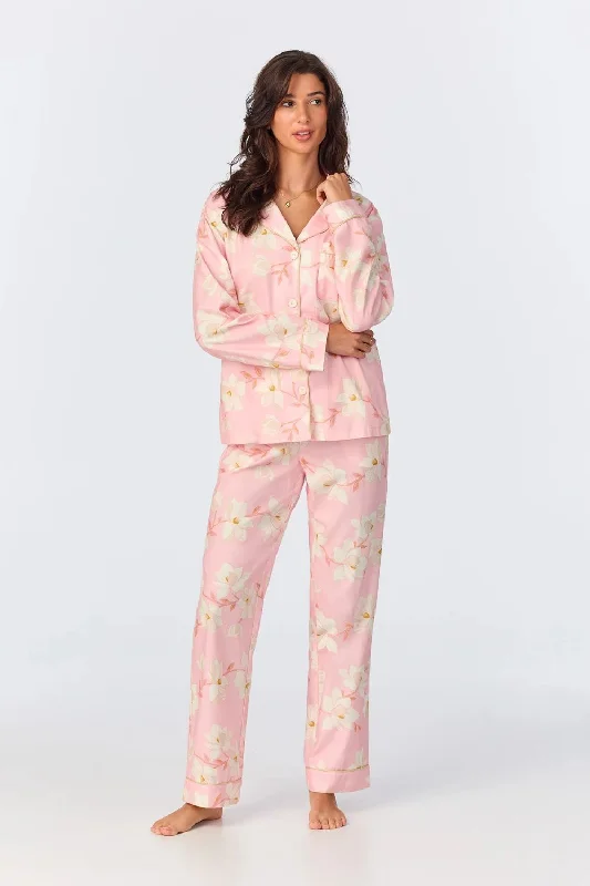 Magnolia Blossom Long Sleeve Classic PJ Set