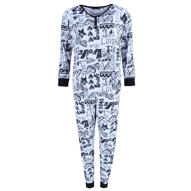 Women's Plus Size Love Jogger Pajama Set